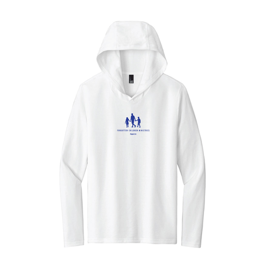 FCM Triblend Long Sleeve Hoodie in White